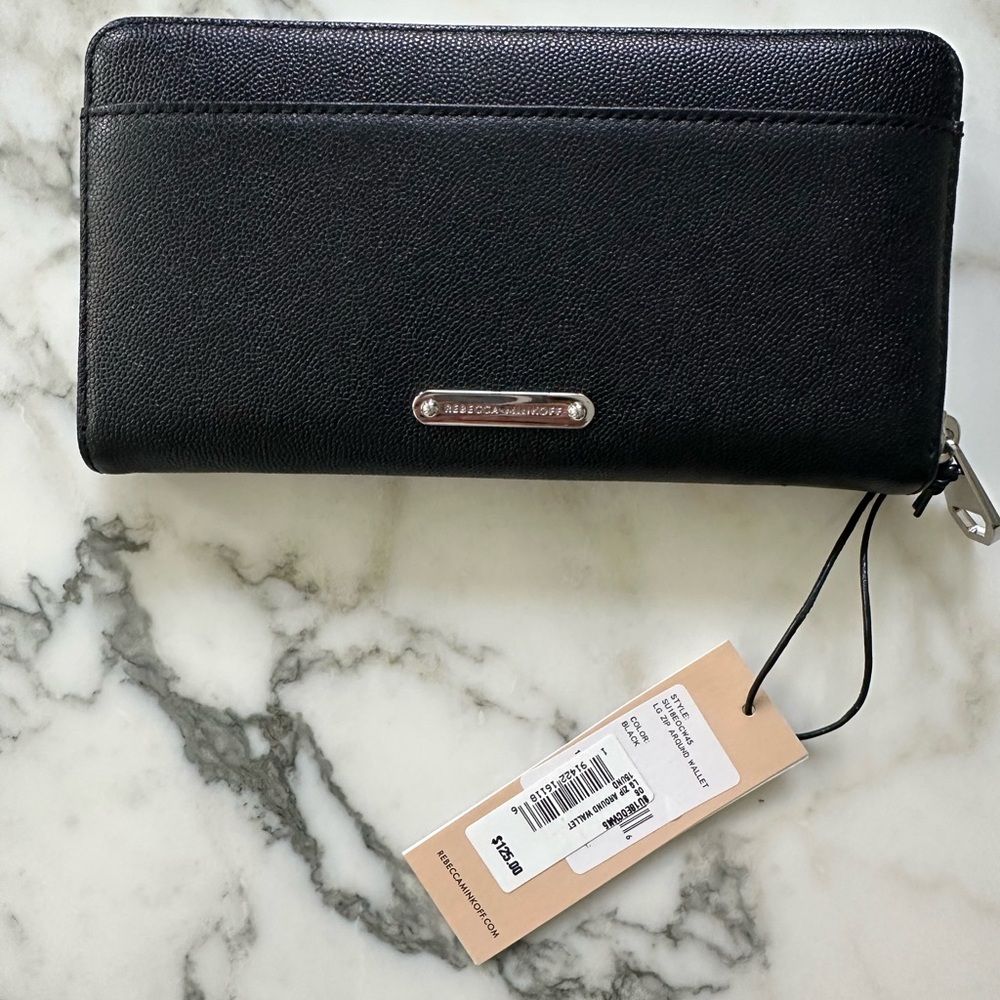 Rebecca Minkoff Black Zip Around Wallet